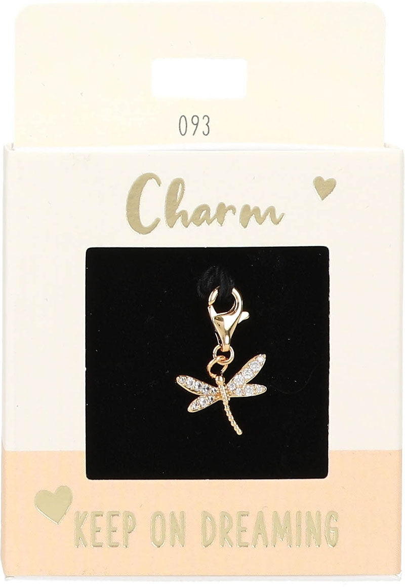 Ketten/ Armbänder -Charm Depesche Motiv Libelle gold
