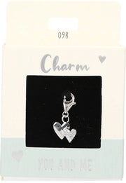 Ketten/ Armbänder -Charm Depesche Motiv zwei herzen