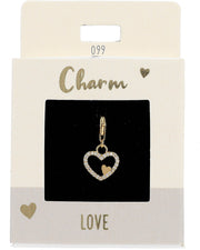 Ketten/ Armbänder -Charm Depesche Motiv Zwei Herzen