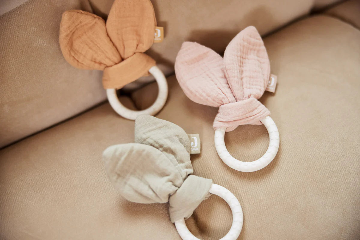 Beißring-Bunny Ears - Wild Rose - von Jollein