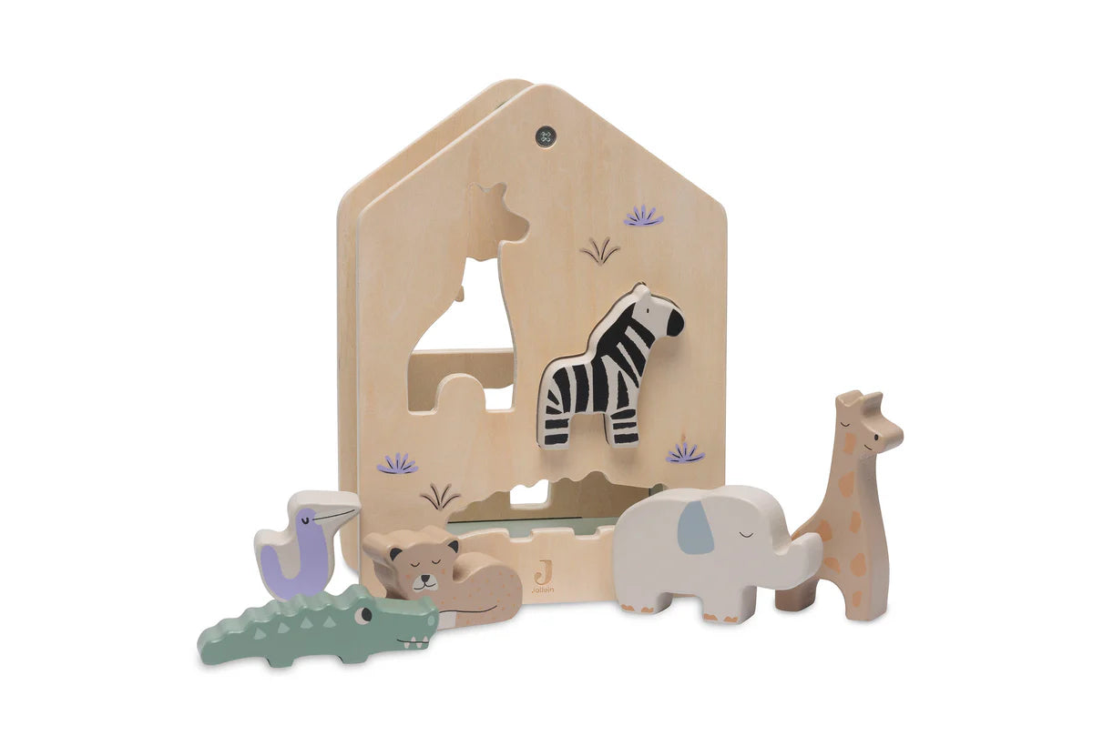 Holz-Sortierbox-Jungle Jambo- von Jollein