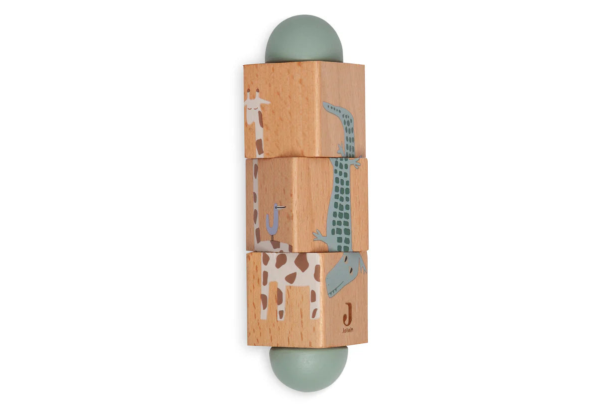 Holz Drehpuzzle-Jungle Jambo- von Jollein