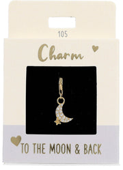 Ketten/ Armbänder -Charm Depesche Motiv Mond und Stern