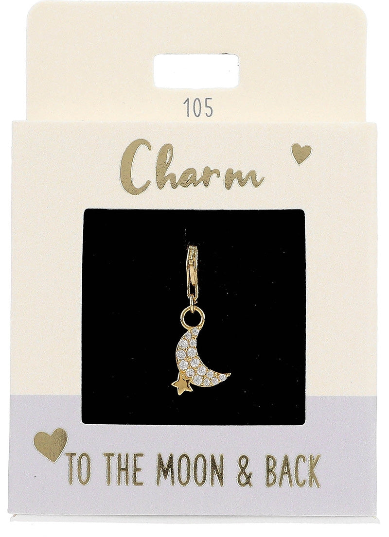 Ketten/ Armbänder -Charm Depesche Motiv Mond und Stern