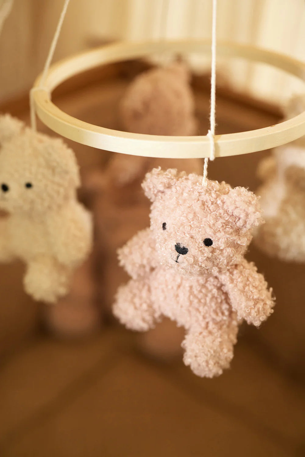 Baby Mobil-Teddy Bear- Wild Rose-von Jollein