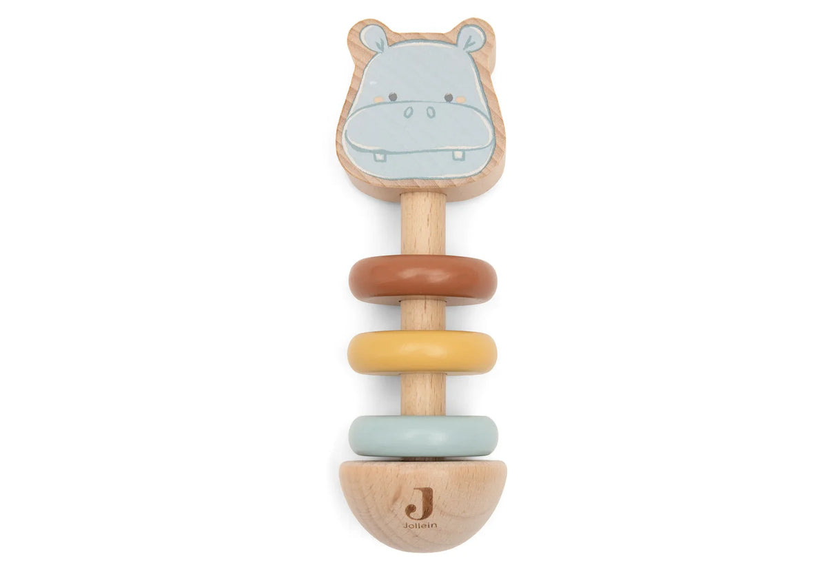 Holz-Rassel-Hippo Happy- Jollein