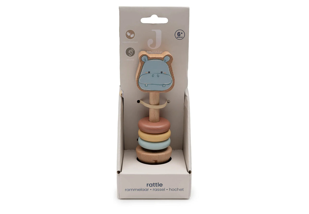 Holz-Rassel-Hippo Happy- Jollein