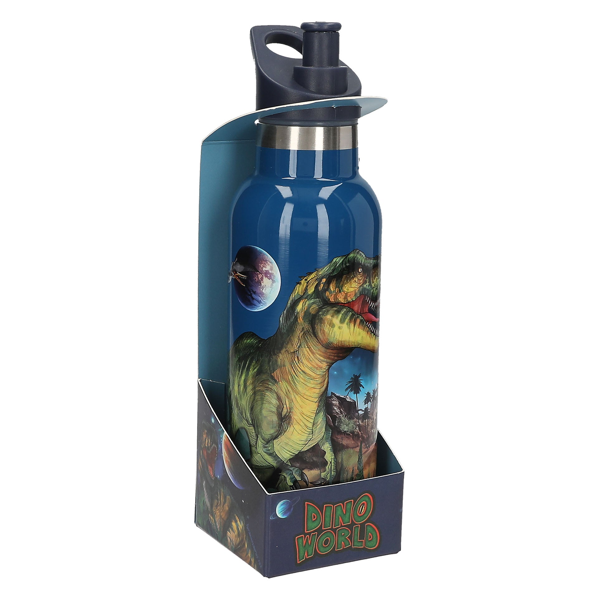 Dino World Trinkflasche Edelstahl GALAXY von Depesche Flasche