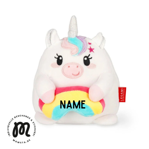 Plüschtier - Super Soft! - Mini Einhorn von Legami (personalisierbar)