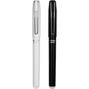 Ghost Pen radierbarer Füller Schwarz/Weiß mit Metallclip - McNeill