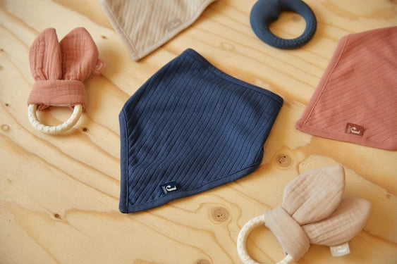 Halstuch Basic Stripe - Rosewood - Lätzchen Bandana - 2 Stück