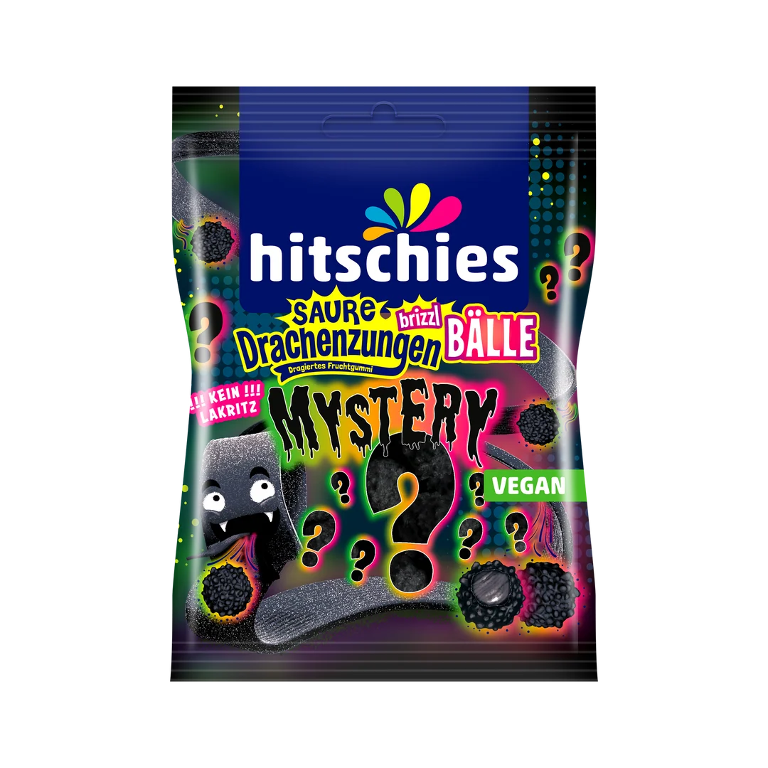 Saure Drachenzungen brizzl Bälle-Mystery-vegan-100g-Hitschies