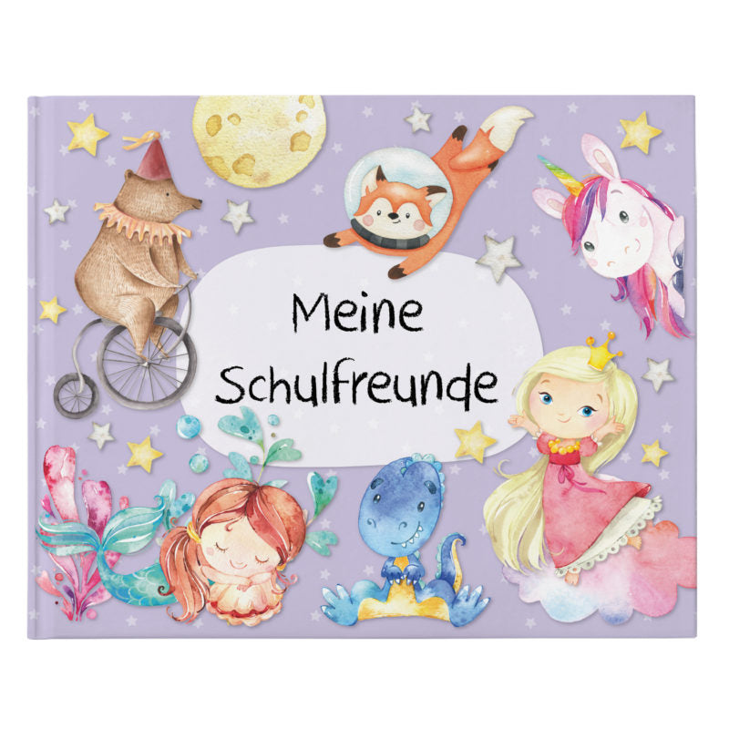 Freundebuch für Kinder – Schulfreunde - Papierdrachen