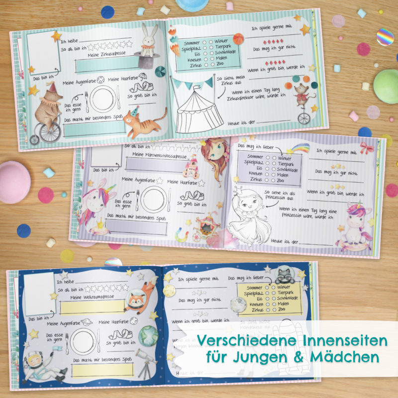 Freundebuch für Kinder – Kindergartenfreunde - Papierdrachen