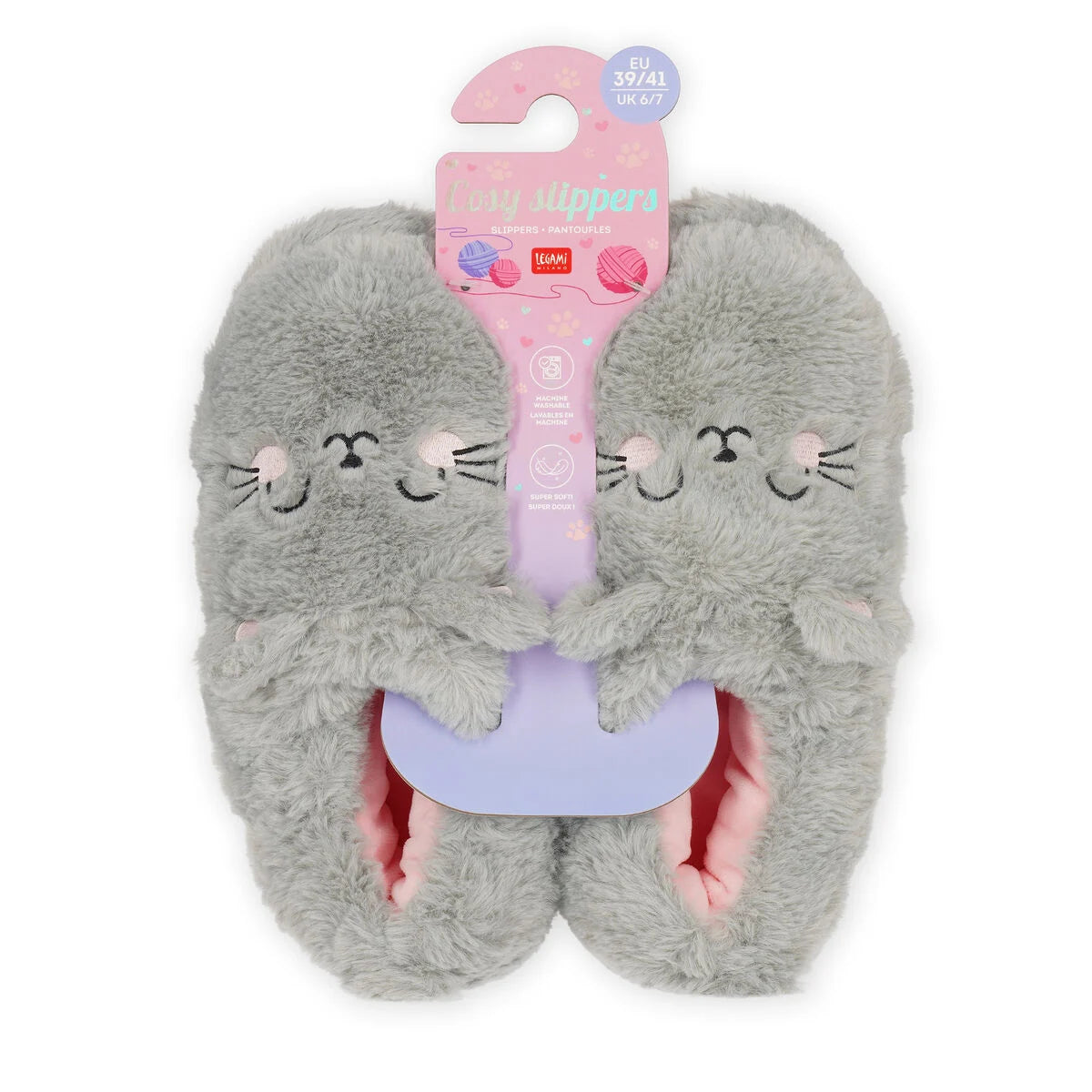Hausschuhe - Kitty Medium EU 39–41 ; UK 6–7- Cosy Slippers Legami