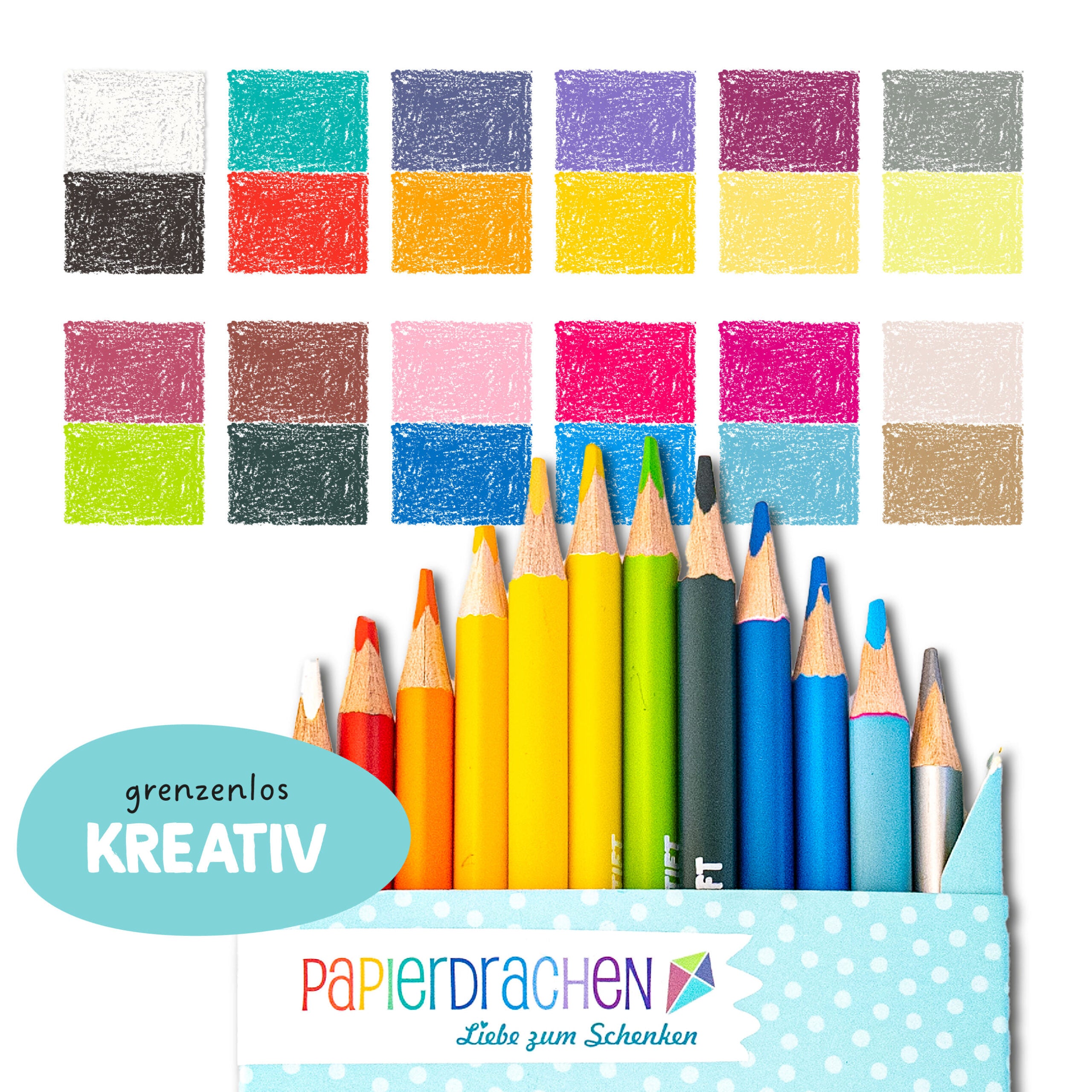 12 Bicolor Buntstifte