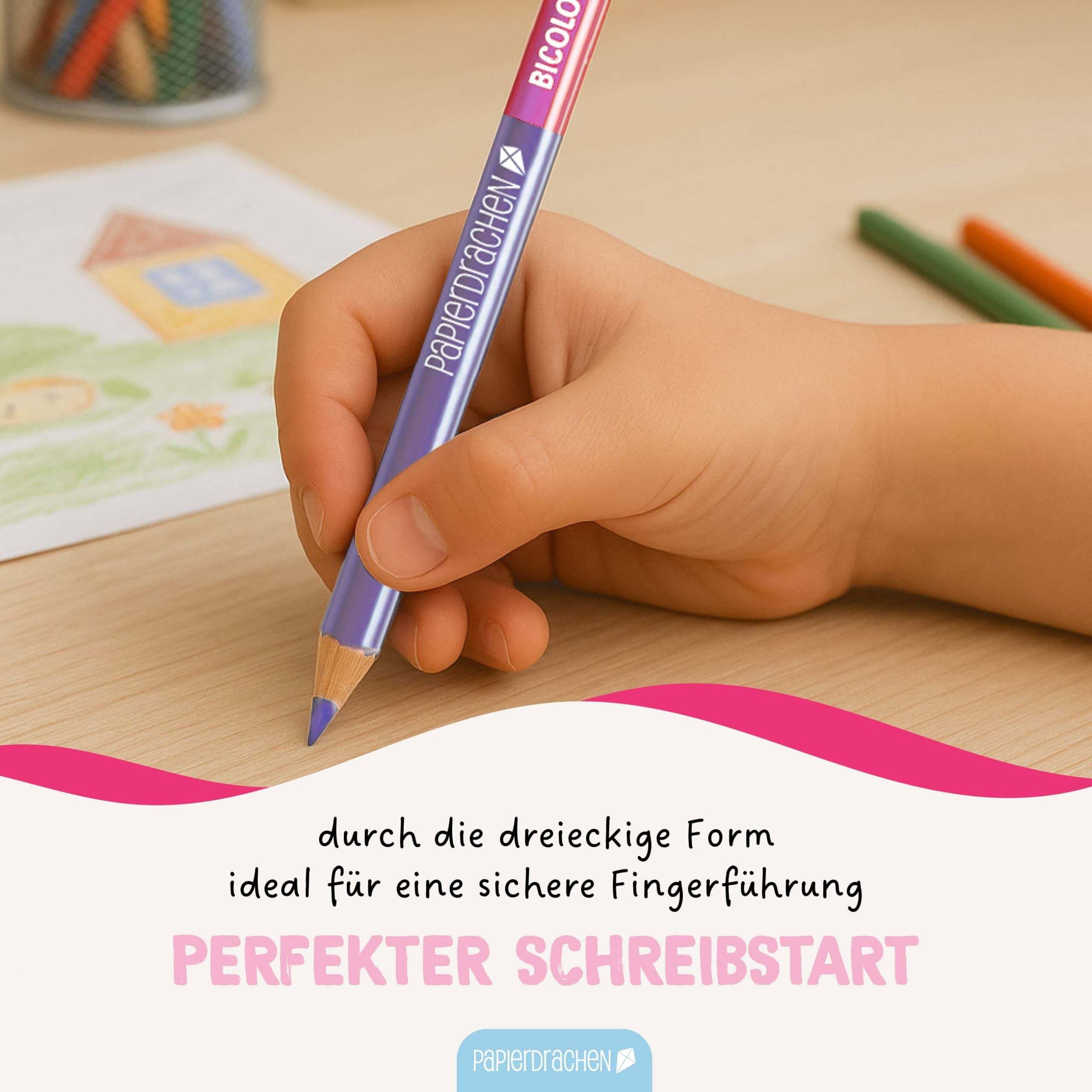 12 Bicolor Buntstifte pastell