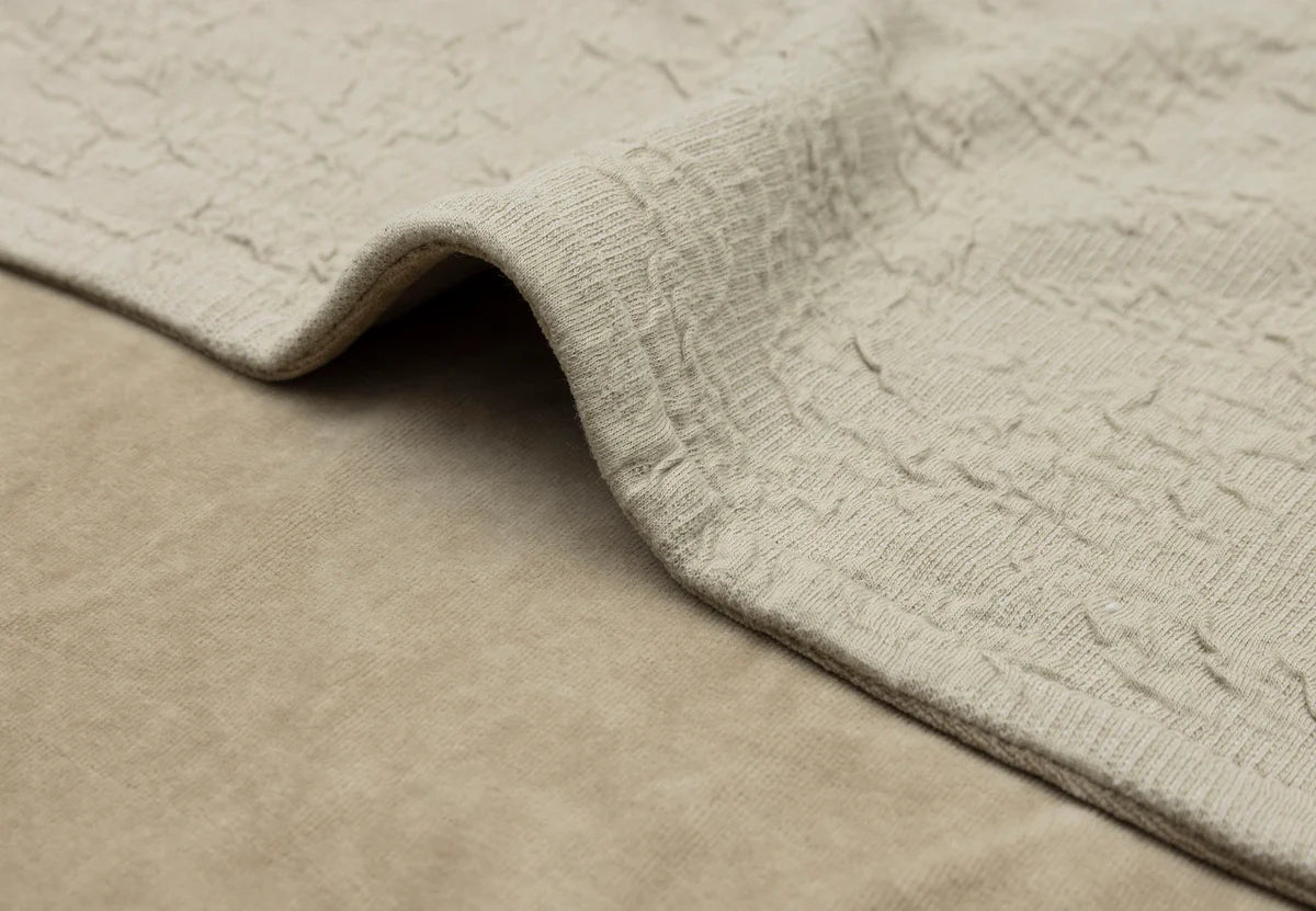 Decke 75x100 cm-Soft Wave- Olive Green -von Jollein