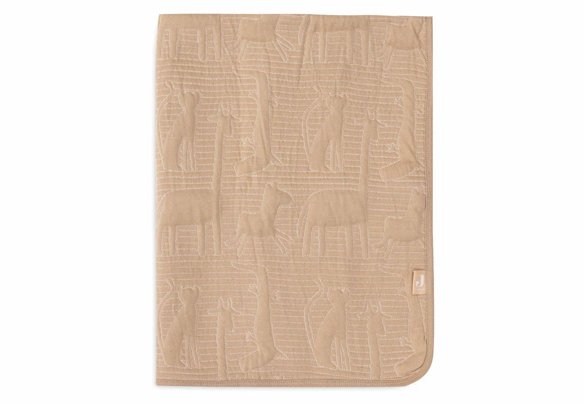 Decke 75x100 cm-Jungle Jambo-Biscuit/Oatmeal-von Jollein
