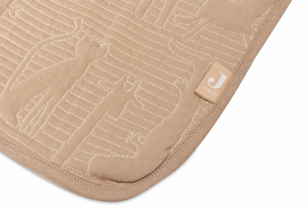 Decke 75x100 cm-Jungle Jambo-Biscuit/Oatmeal-von Jollein
