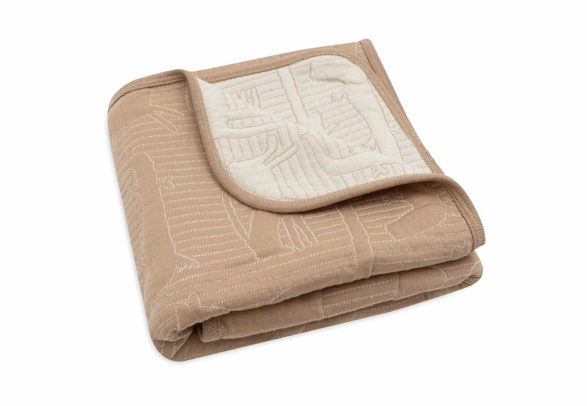 Decke 75x100 cm-Jungle Jambo-Biscuit/Oatmeal-von Jollein