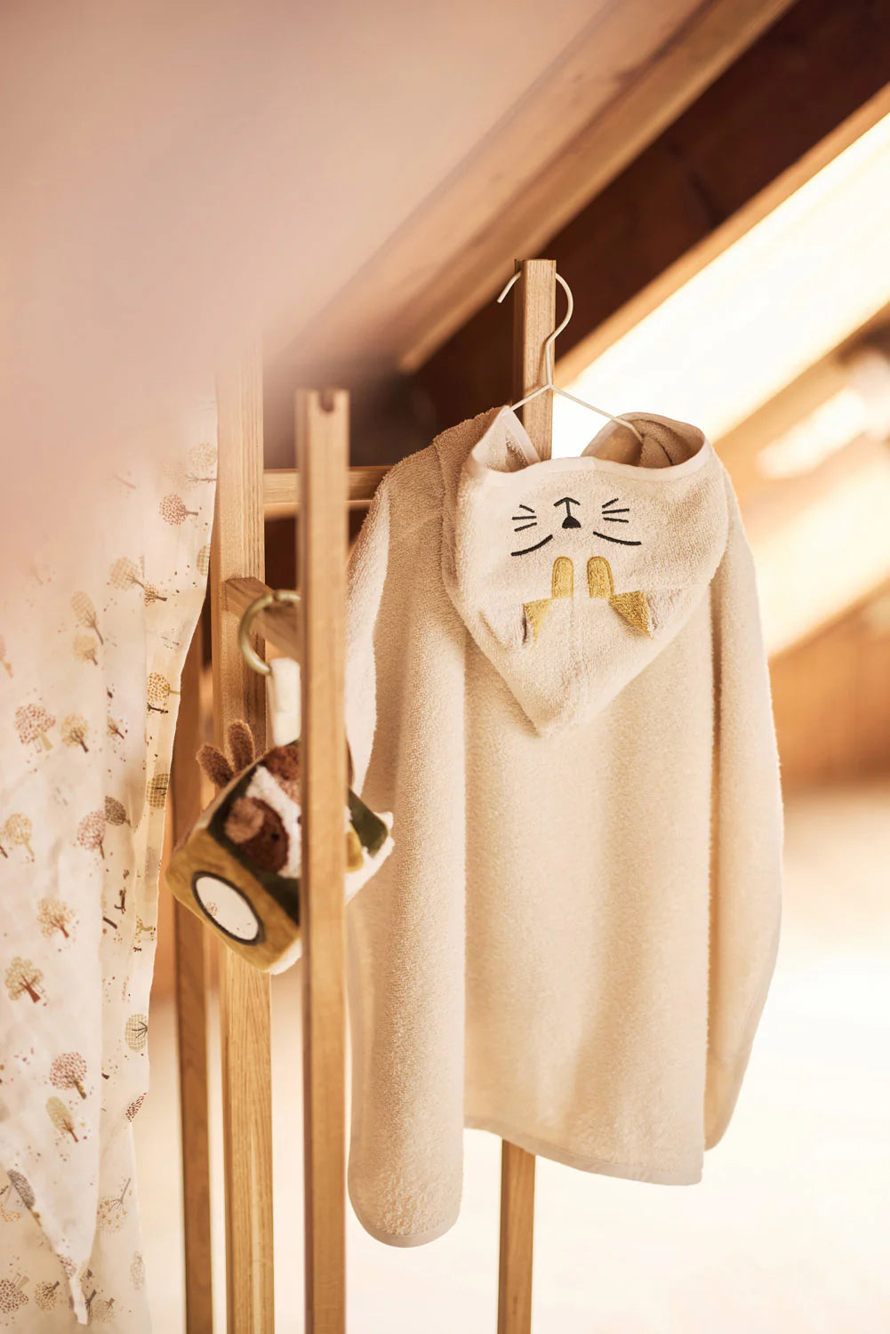 Badeponcho Frottee-Charlie Cat-von Jollein