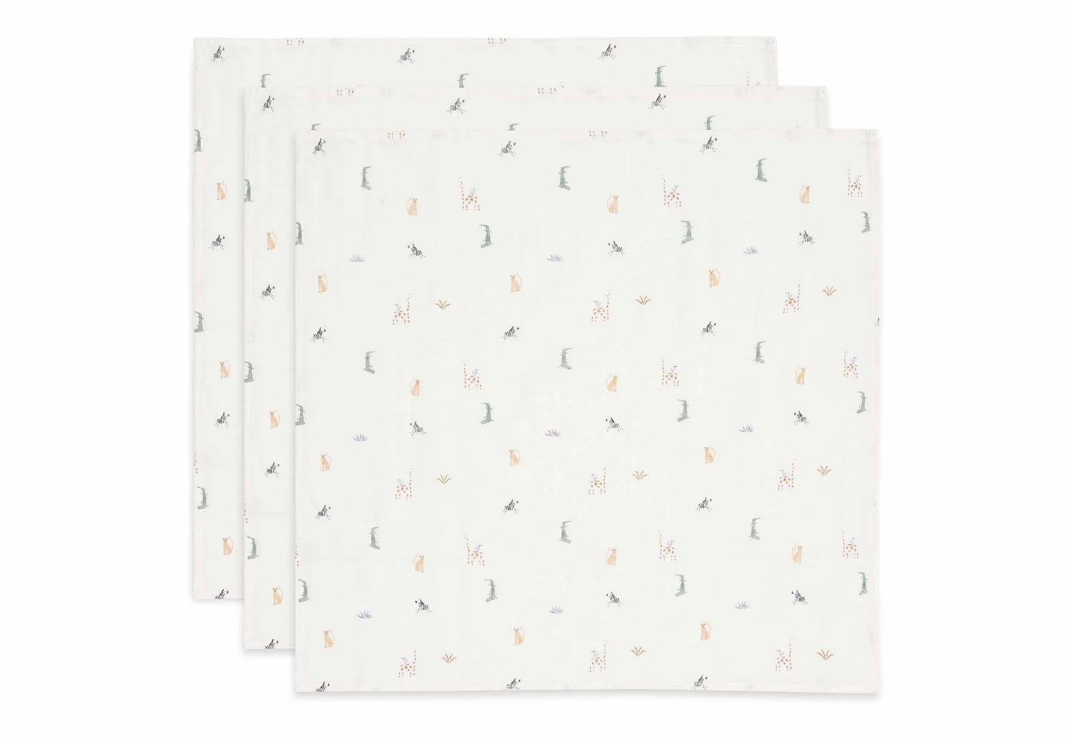 Spucktuch Hydrophil 70x70cm 3 Stück-Jungle Jambo- von Jollein