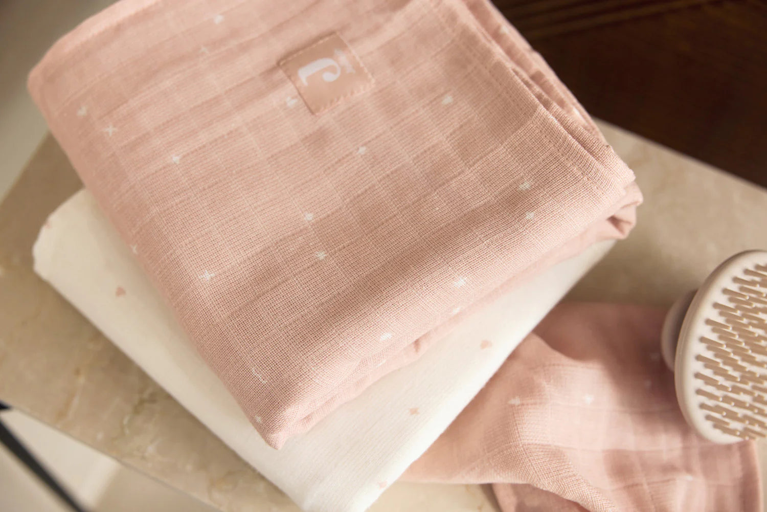 Mullwindeln Hydrophil 70x70 cm-3 Stück-Twinkling Wild Rose- von Jollein