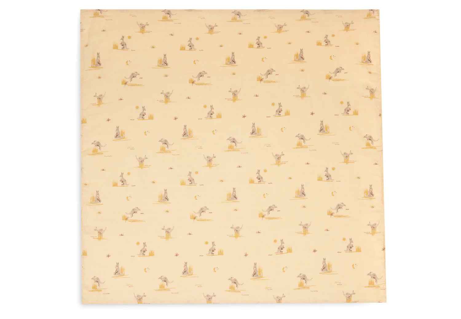 Mullwindeln Hydrophil 70x70cm - Kangaroots - 3 Stück - Känguru