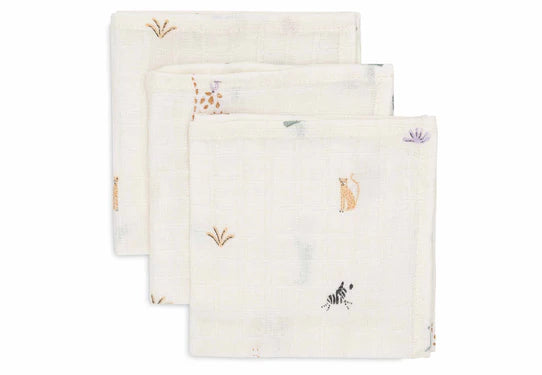 Spucktücher Hydrophil 31x31 cm-3 Stück-Jungle Jambo- von Jollein