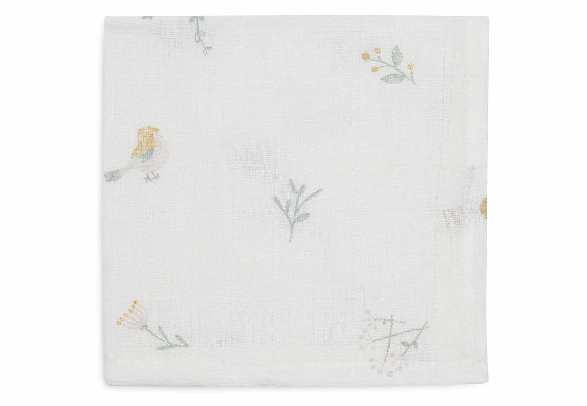 Spucktücher Hydrophil 31x31 cm-3 Stück-Lovely Birds- von Jollein