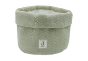 Pflegekörbchen- Grain Knit-Olive Green- von Jollein
