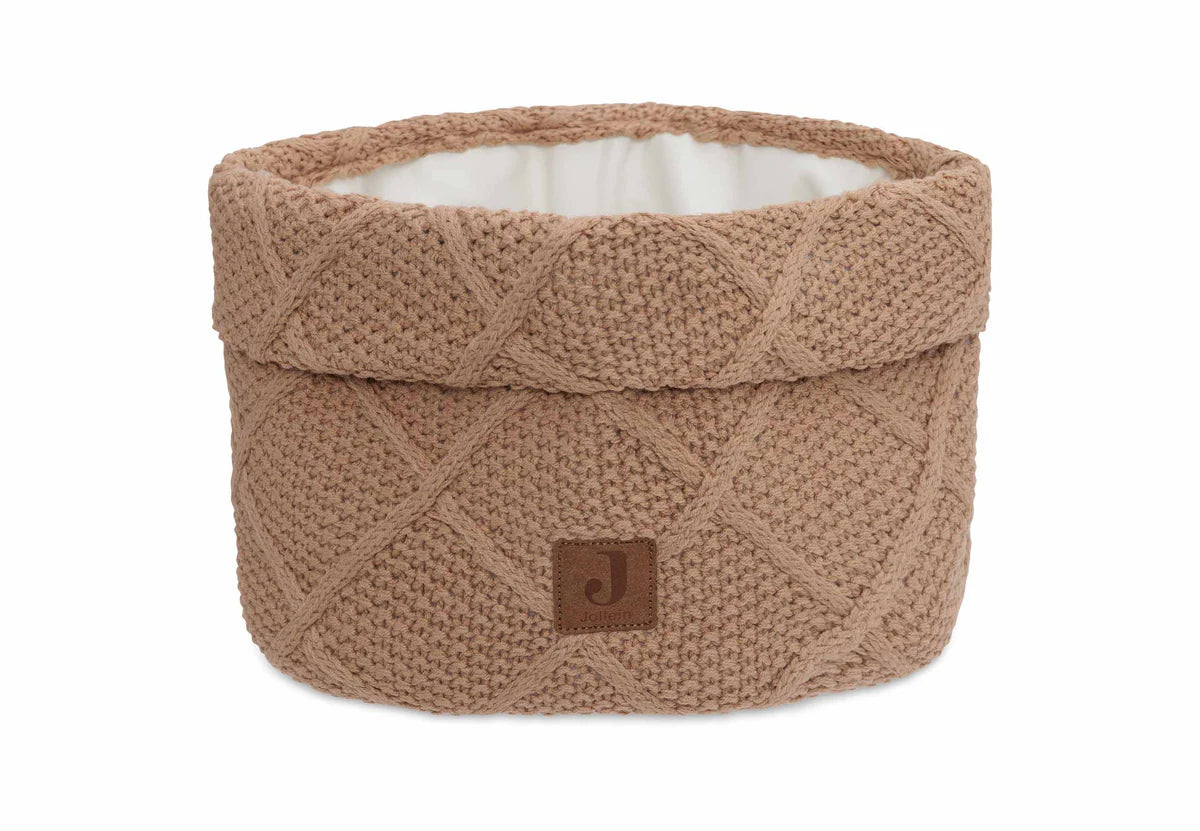 Pflegekörbchen- Check Knit- Biscuit- von Jollein