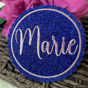 Name als Klettie Magnetpatch Aufnäher Aufbügeln Anhänger