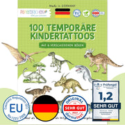 100 Kindertattoos – Dinosaurier