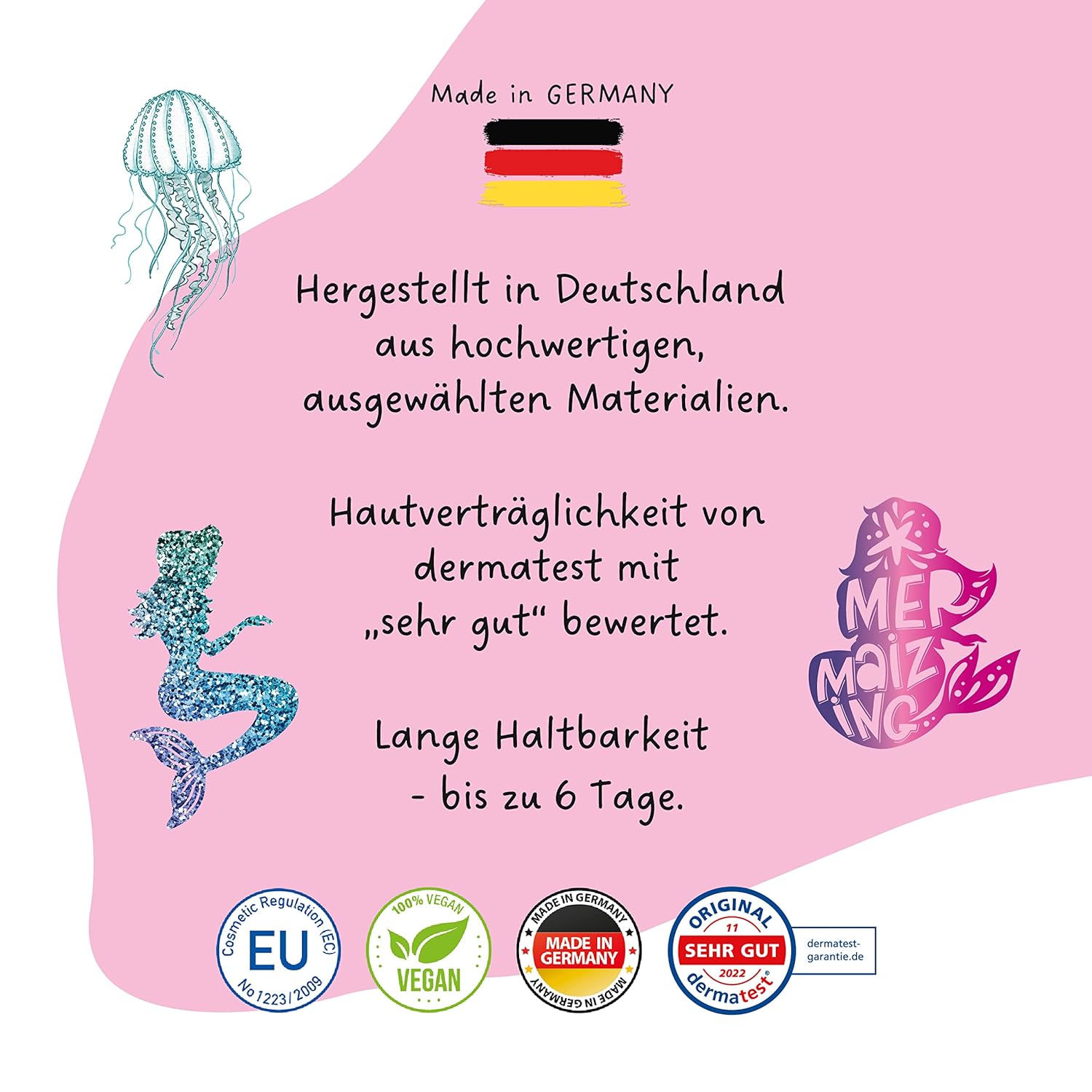 Papierdrachen 100 Metallic-Tattoos für Kinder - Hautfreundliche Kindertattoos Meerjungfrauen - Glitzer Tattoo - Geburtstagsmitgebsel - Für Jungen und Mädchen - in Deutschland hergestellt