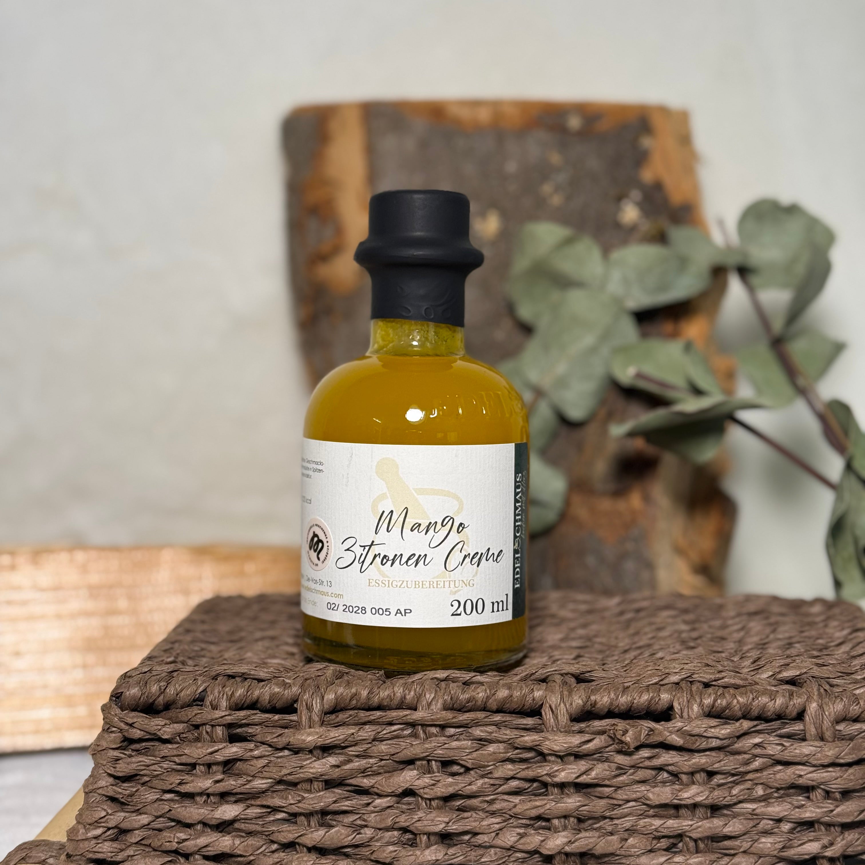 Essigzubereitung Mango Zitronen Creme - Edelschmaus
