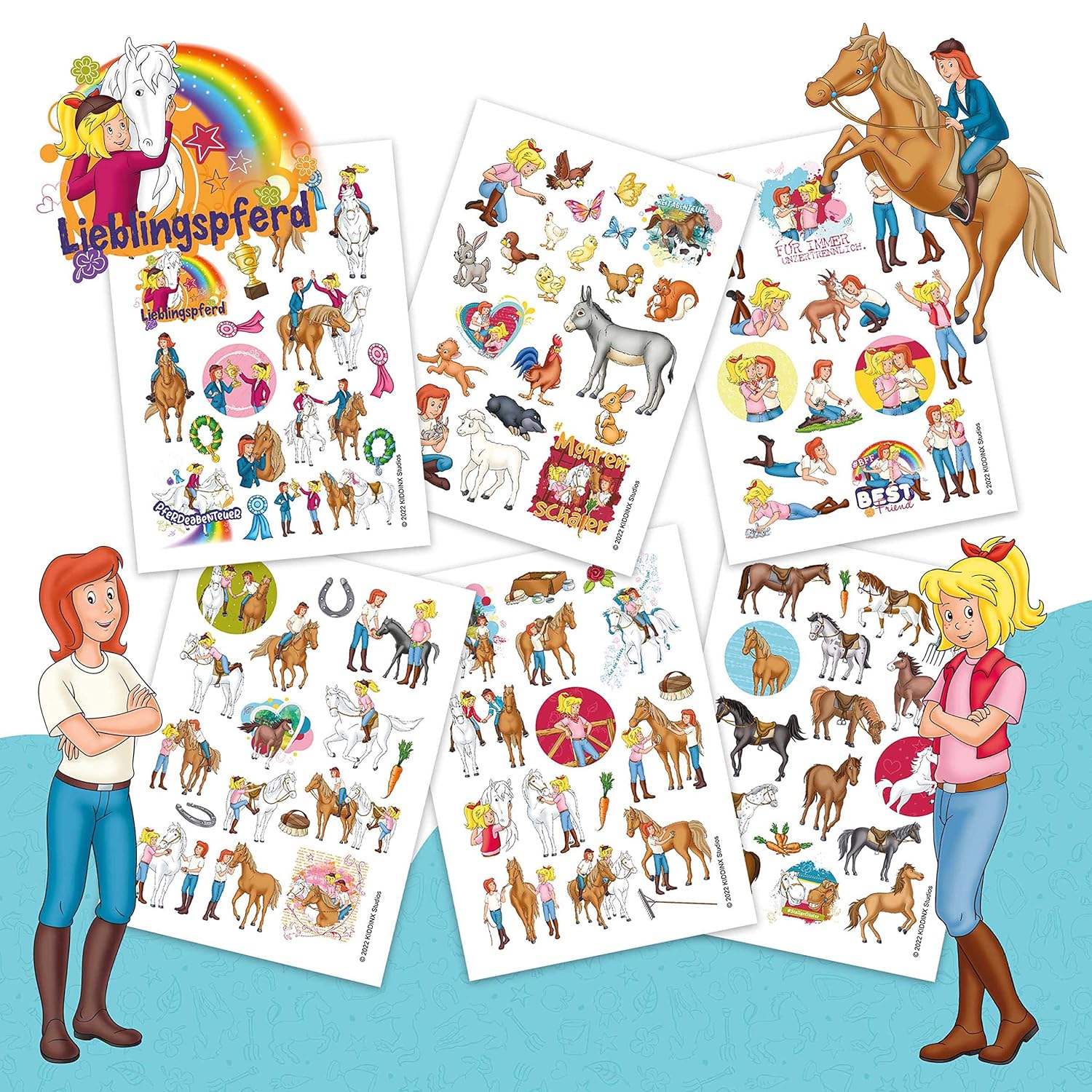Kindertattoos – Bibi, Tina und ihre Tierfreunde