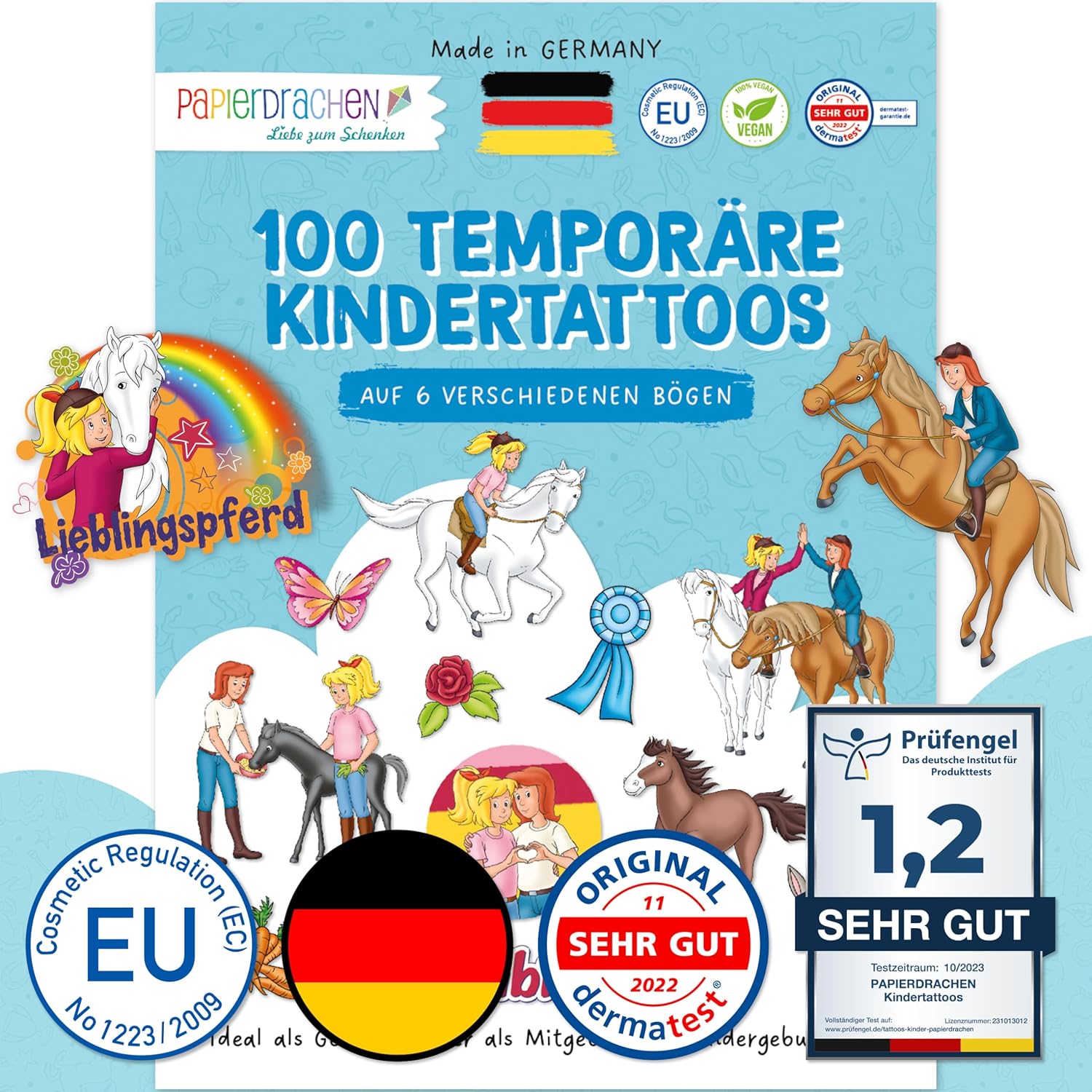 Kindertattoos – Bibi, Tina und ihre Tierfreunde
