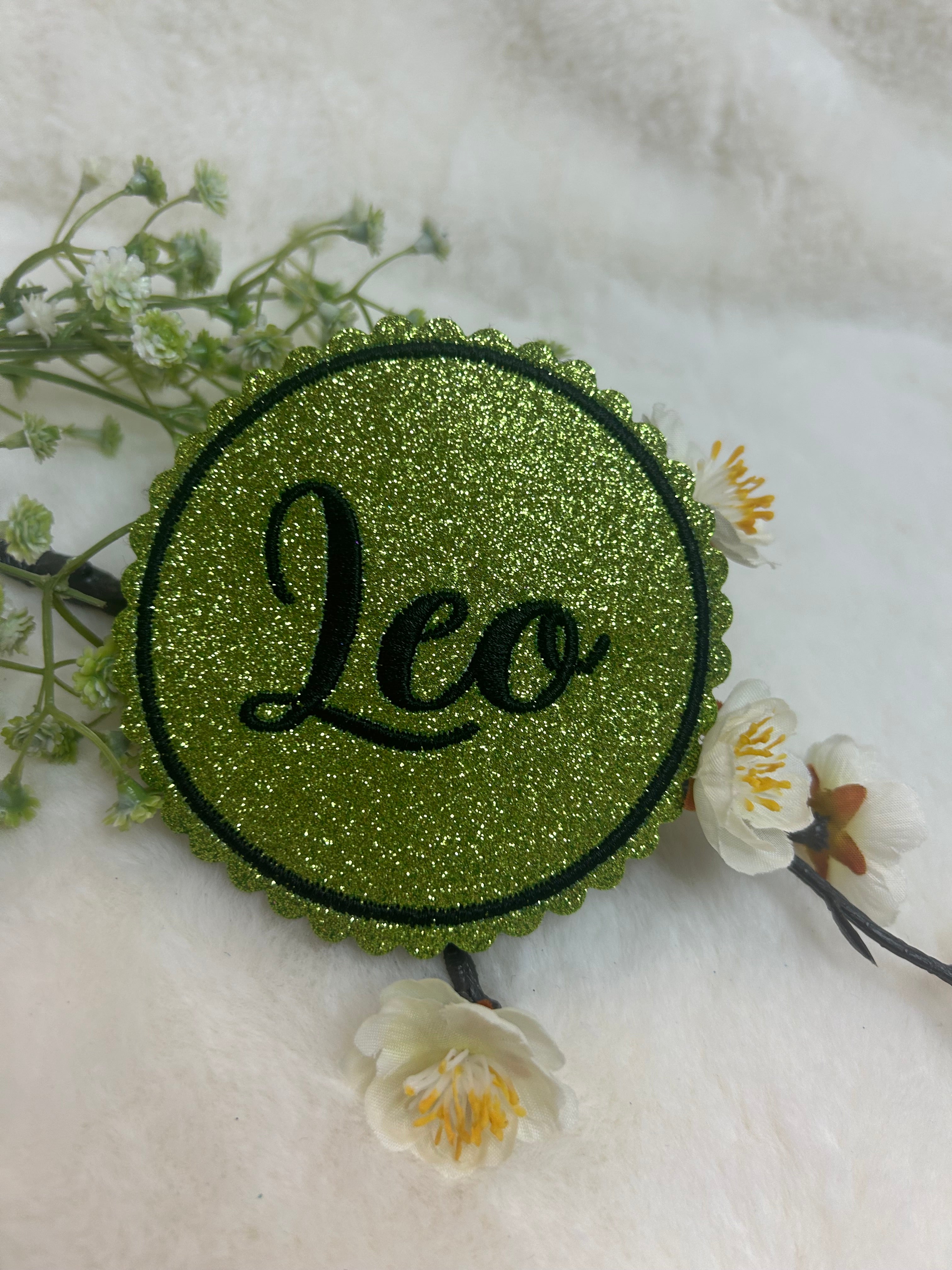 Name als Klettie Magnetpatch Aufnäher Aufbügeln Anhänger