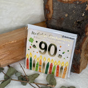 90 Geburtstag Musikkarte - Depesche