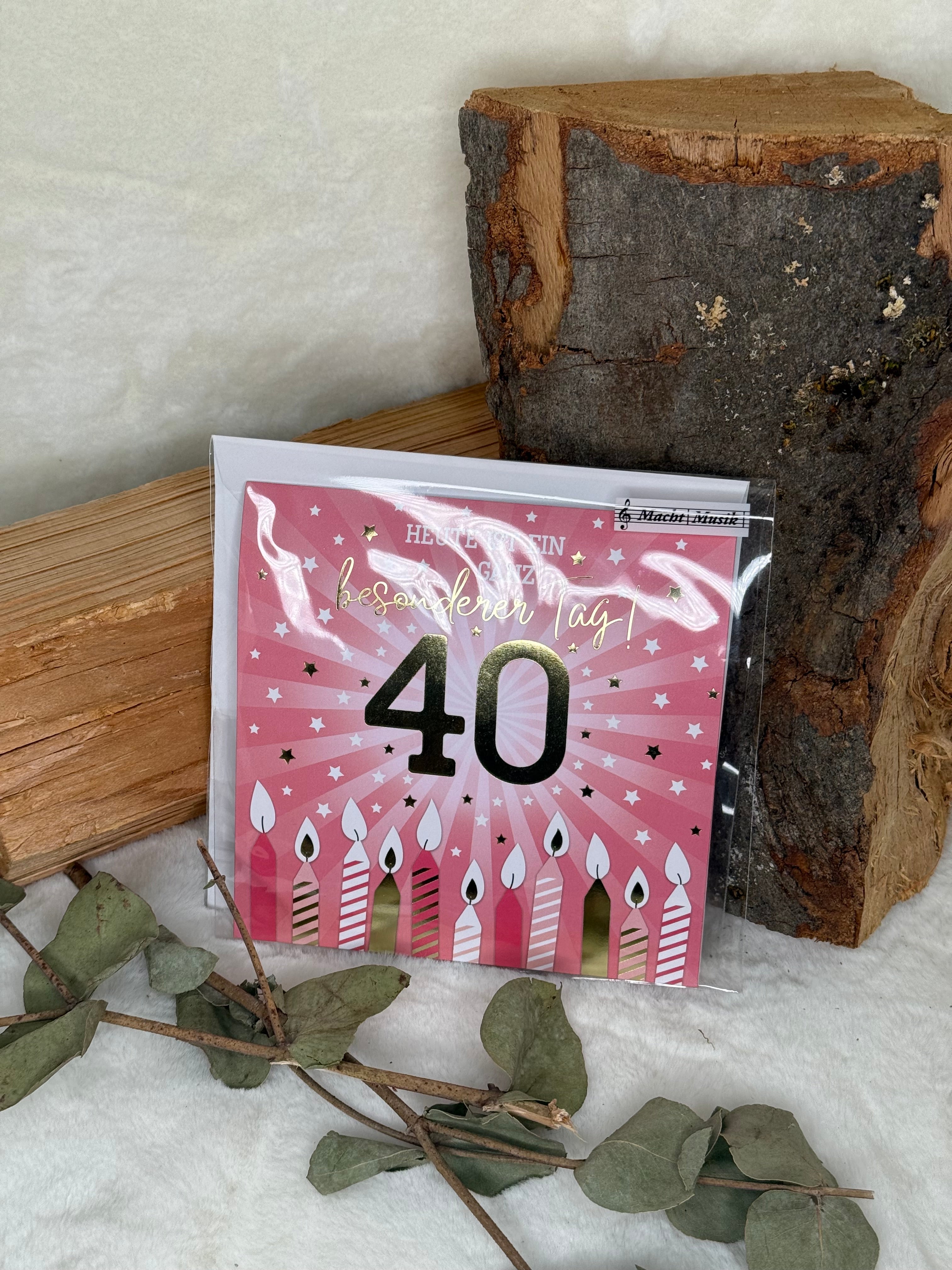 Besondere Tag 40! Musikkarte - Depesche