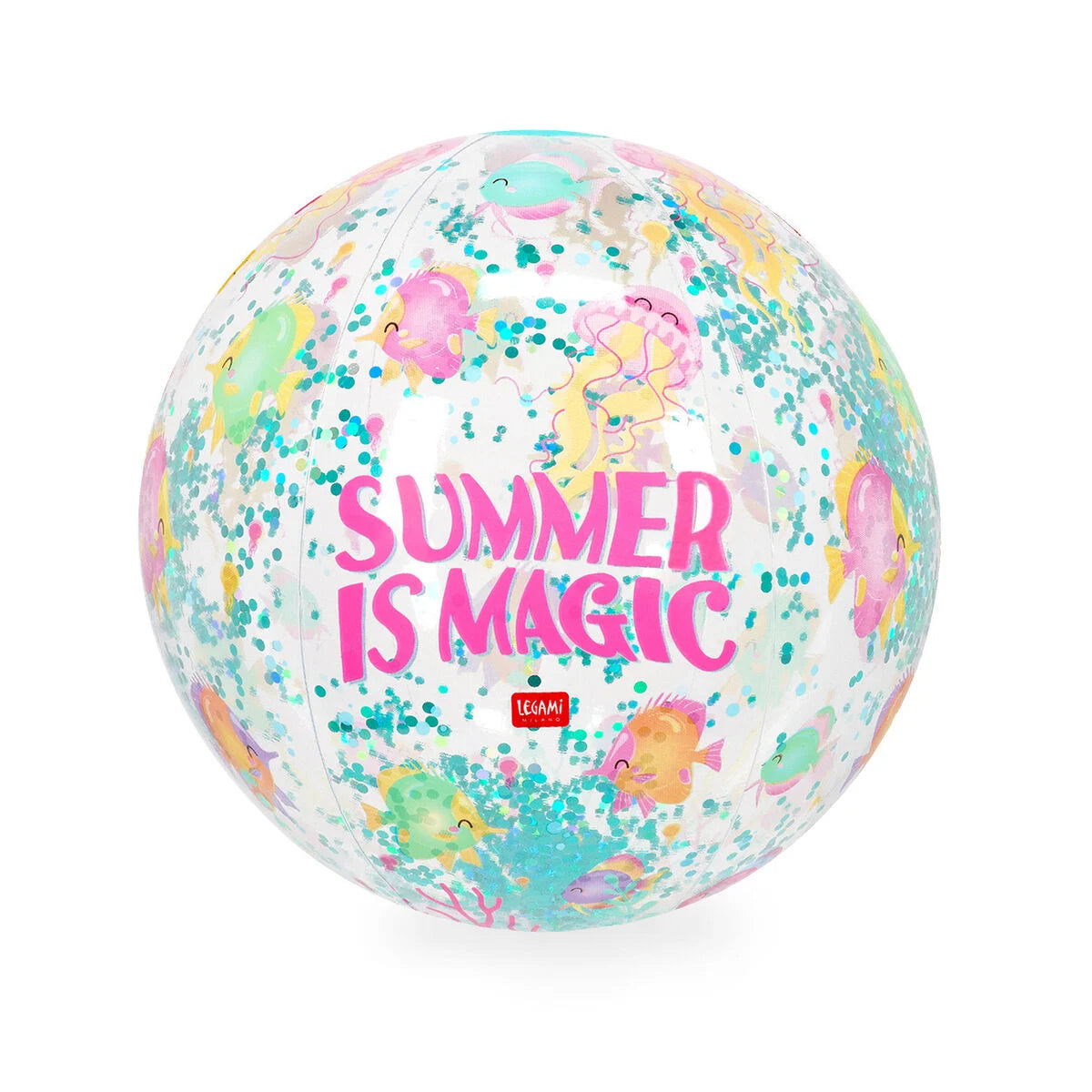 Aufblasbarer Glitzer Strandball - Legami