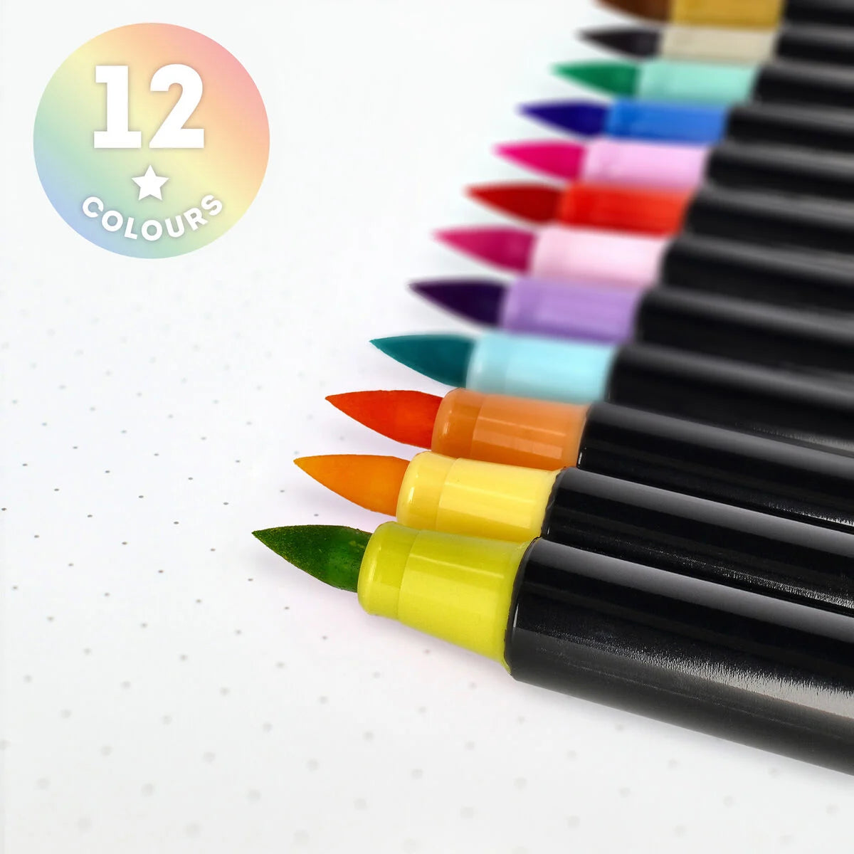 Set mit 12 Pinselstiften Pastel Colours - Brush Markers Legami
