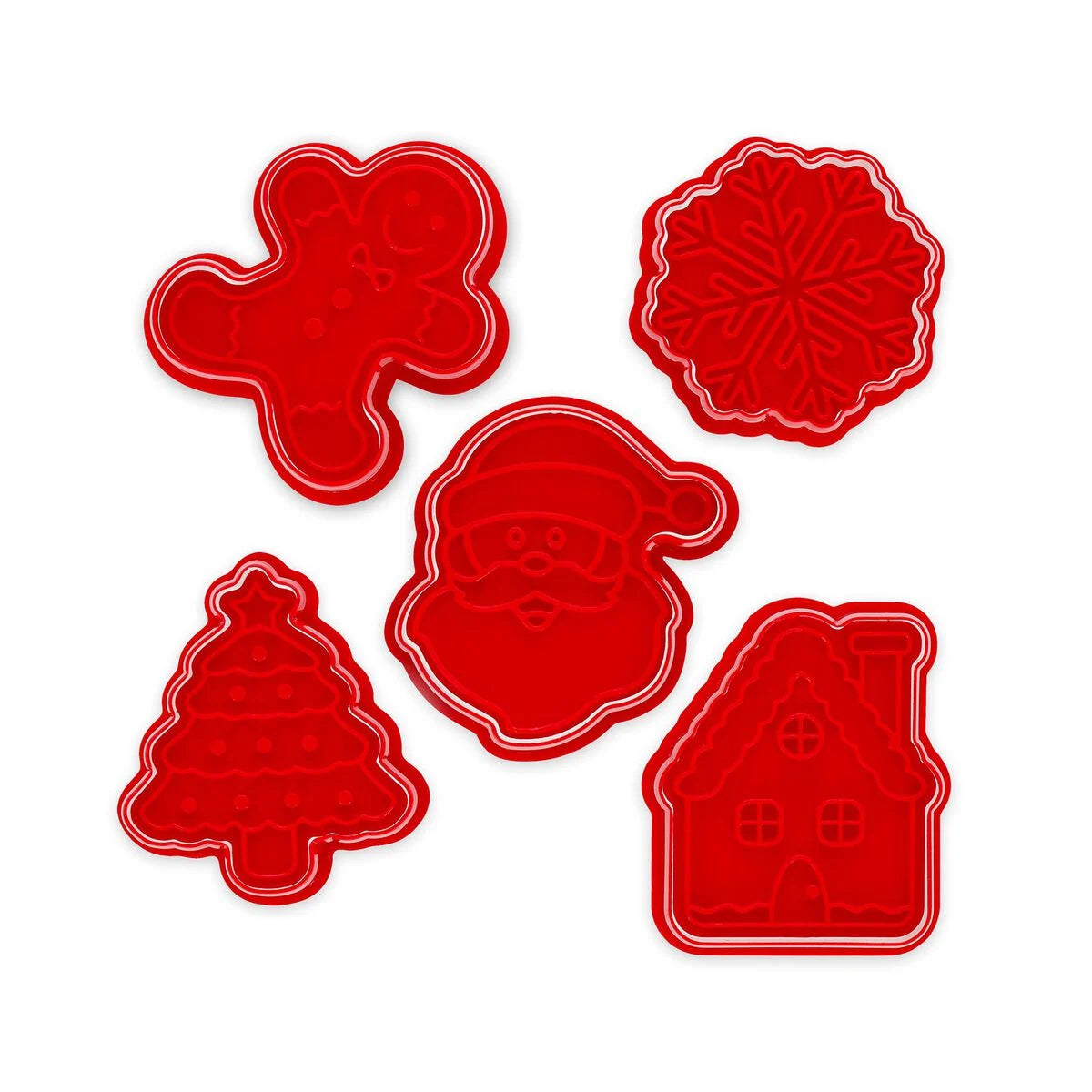 Set of 5 Cookie Cutters with Stamps - Cookie Time! Legami Keks Ausstecher