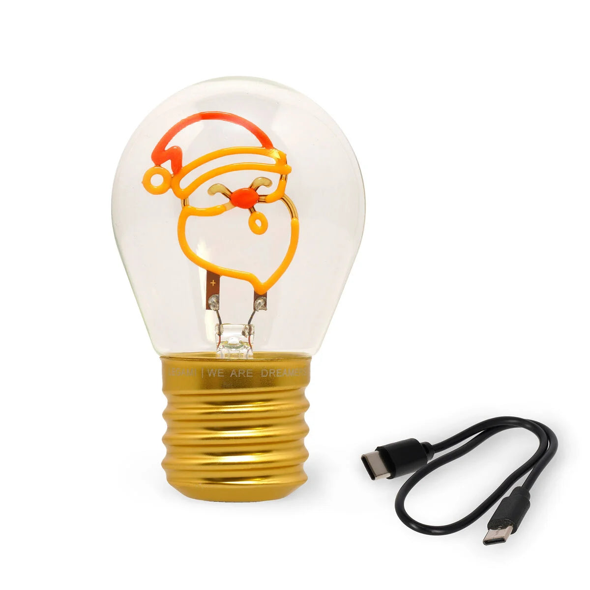 Deko-Tischlampe in Glühbirnenform - Santa Claus - Bulb Fiction Legami