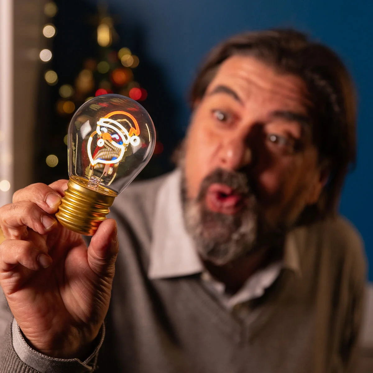 Deko-Tischlampe in Glühbirnenform - Santa Claus - Bulb Fiction Legami