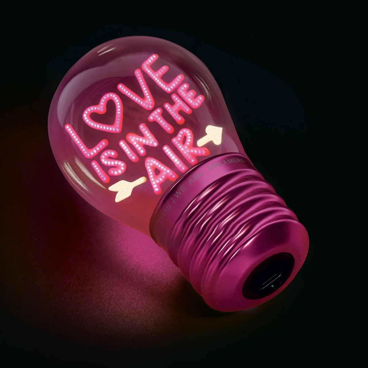 Deko-Tischlampe in Glühbirnenform - Love Is in the Air - Legami