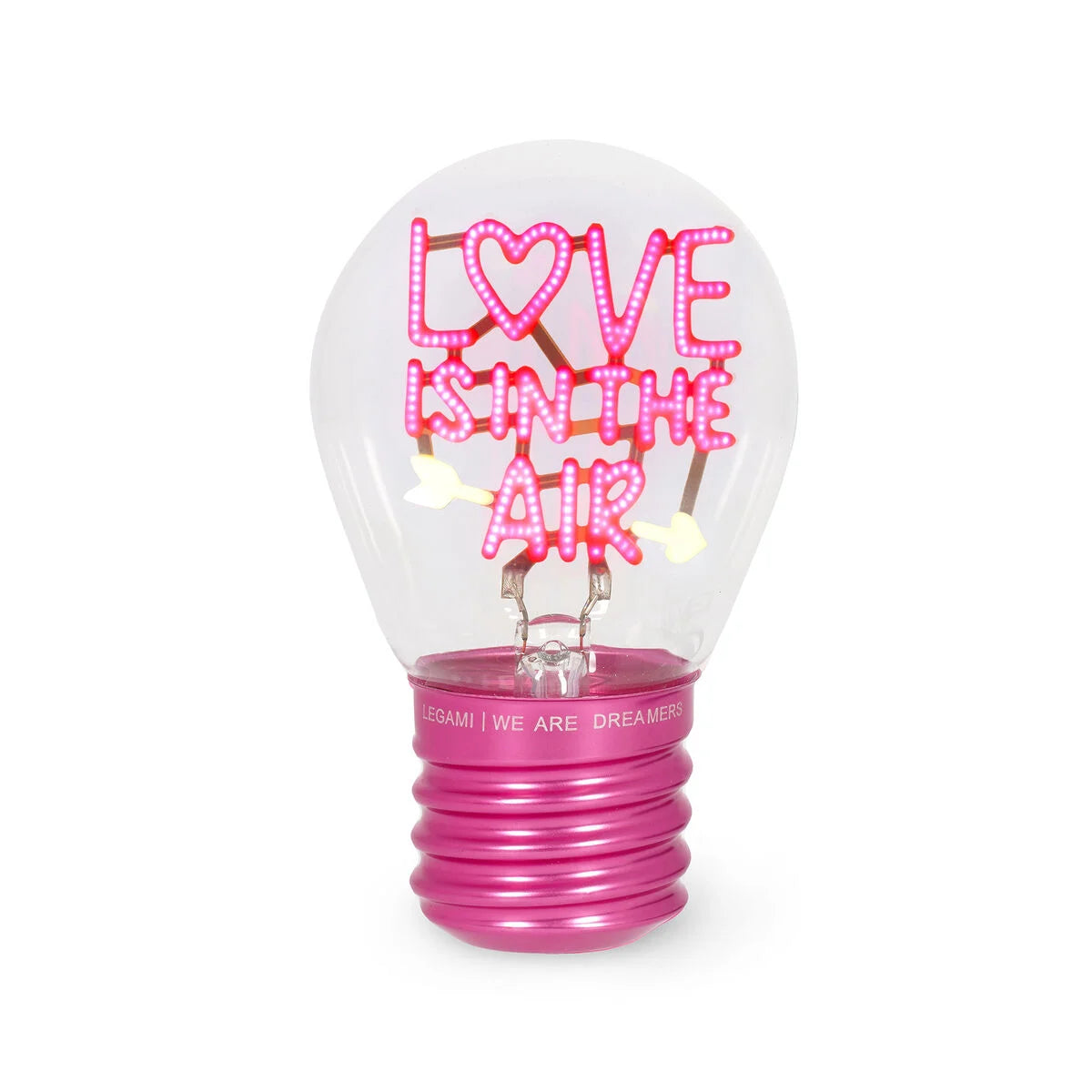 Deko-Tischlampe in Glühbirnenform - Love Is in the Air - Legami