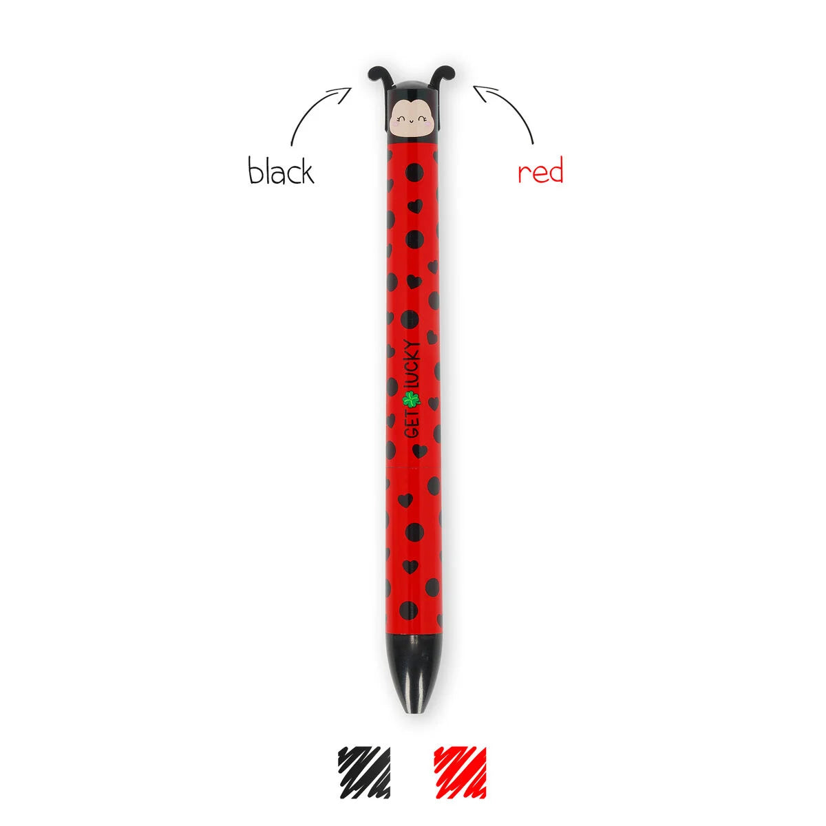 Zweifarbiger Kugelschreiber Ladybug - Click&Clack- Legami
